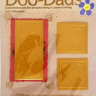 doo dads gold hearts embellishments