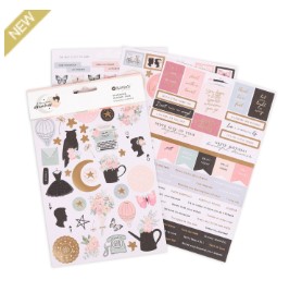 beautiful dreamer cardstock sticker pack (4 sheets)