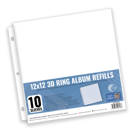 Couture Creations 12x12 Album Refills - D-Ring and Postbound (10 Pack)