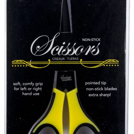 Couture Creations Teflon Scissors - 5.5 inch, Non-Stick Blades