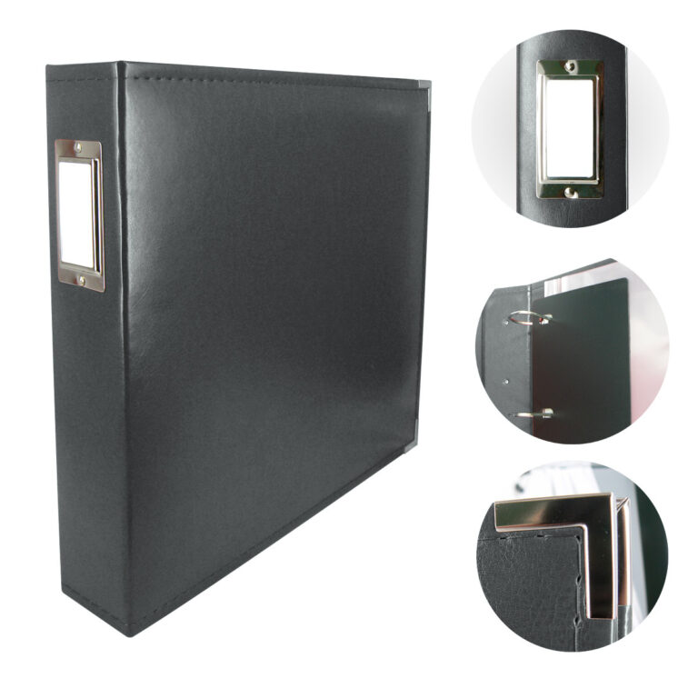 Couture Creations 12x12" D-Ring Album - Black