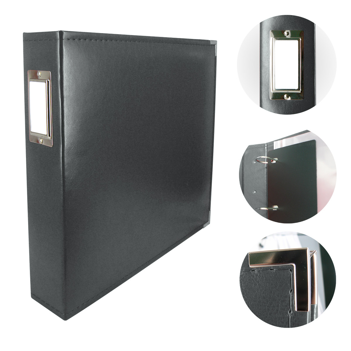 Couture Creations 12x12" D-Ring Album - Black