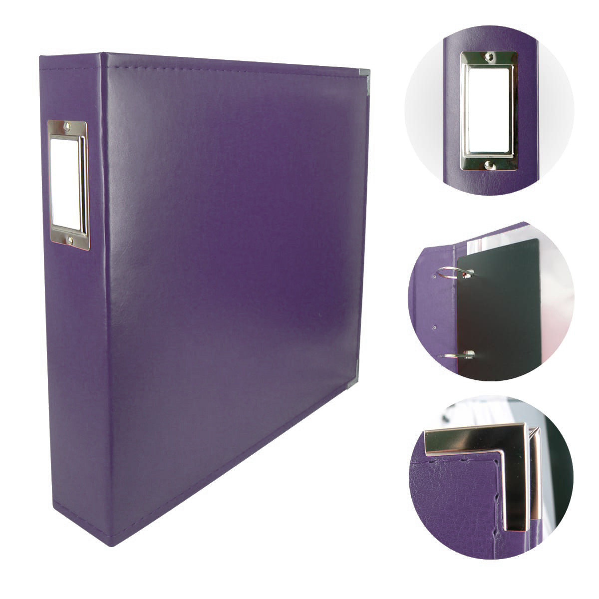 Couture Creations 12x12" D-Ring Album - Grape Soda