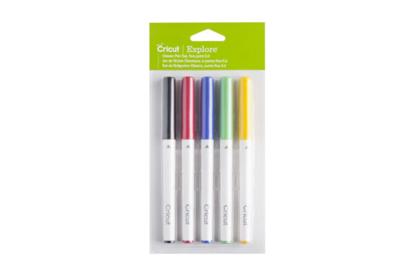 Cricut Explore/Maker Extra Fine Point Pen Set - Classics (5 Pack)