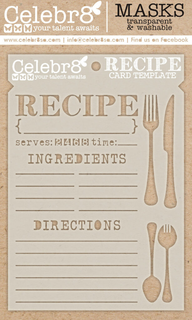 Celebr8 Mask - Recipe Card