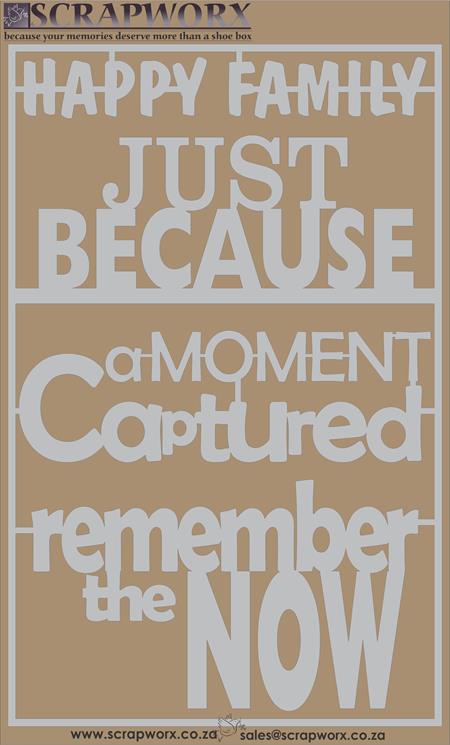 Scrapworx Greyboard CutOuts - Nostalgia - Remember the Now