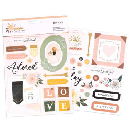 Golden Afternoon Chipboard Embellishments (2 Sheets)