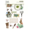 simple vintage spring garden sticker book