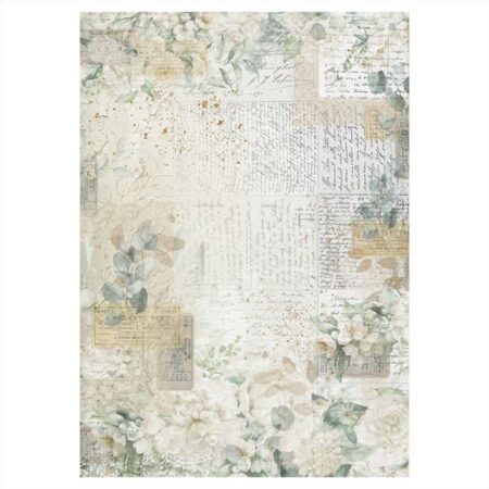 Petals and Sage Collage Newsprint