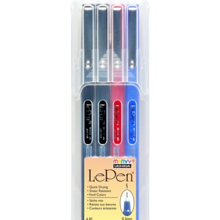 Le Pen Basic 4Pcs 3mm pen set in solid case