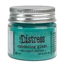 salvaged patina embossing glaze