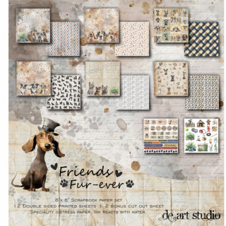 Friends Fur-ever 8"X8" Paper Pack