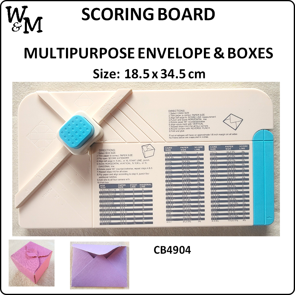 SCORING Board Multipurpose Envelope & Boxes ea