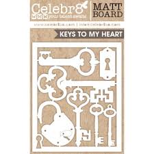 Celebr8 - Key to my heart - Chipboard