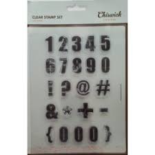 Chiswick Clear Stamp Set - Nifty Digits