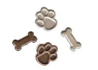 Creative Impressions Brads - Dog Paw & Bones (25)
