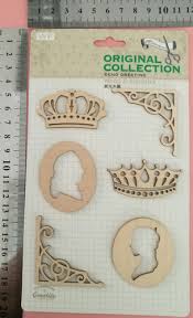Katty House Crowns Theme Chipboard