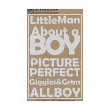 Scrapworx - About a Boy - Chipboard