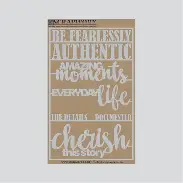 Scrapworx - Be Fearlessly - Chipboard