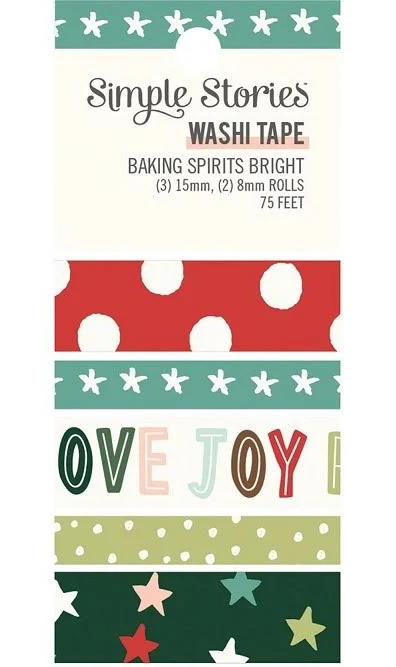Simple Stories Baking Spirits Bright Washi Tape