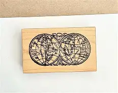 World Rubber Stamp 13x19,5 cm