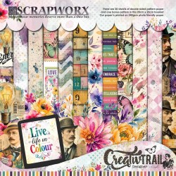 Live life in Colour Re-Imagined 20cm x 20cm Pattern Paper Pack