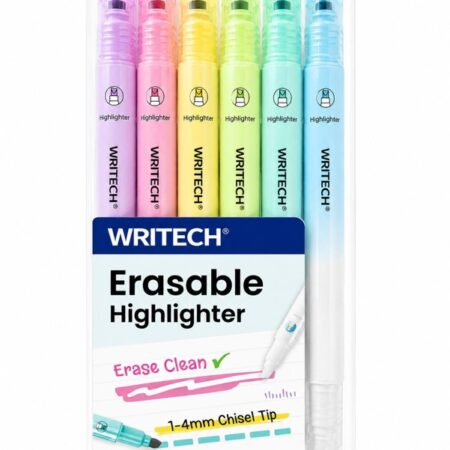 Writech Highlighter Erasable Pastel 6 Pcs
