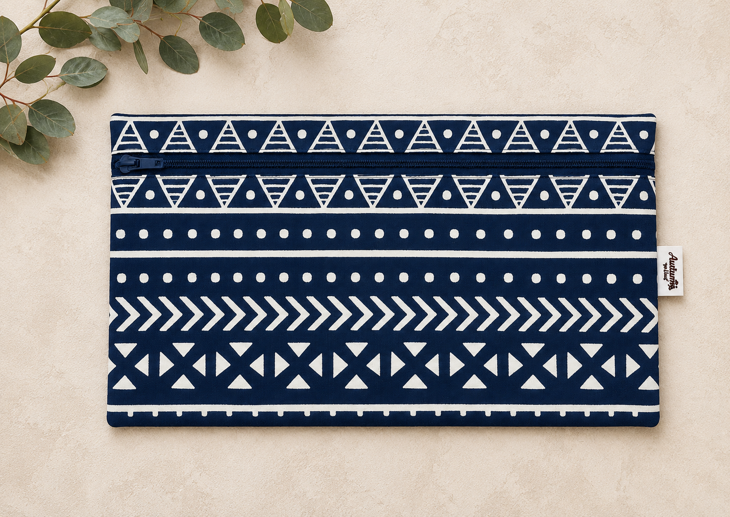 Autumn extra length Pencil Case - Dark Blue