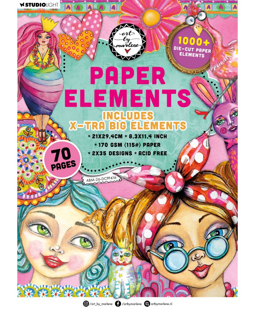 ABM Die-cut Paper Pad X-tra big elements 210x294x10mm 70Sh