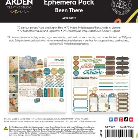 Been There Ephemera Pack 79Pc