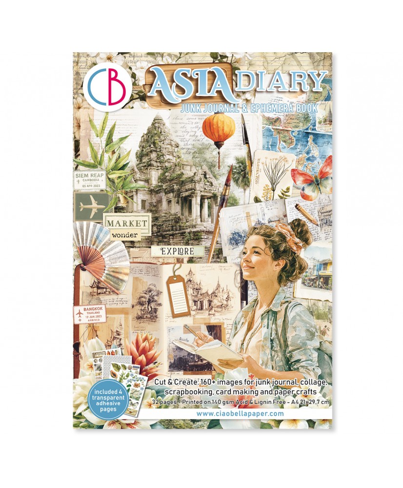 Ephemera Book A4 32/Pkg Asia Diary