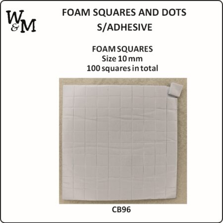 FOAM SQUARES Adhesive 10mm x 100