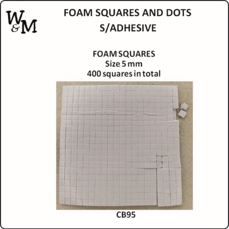 FOAM SQUARES Adhesive 5mm x 400