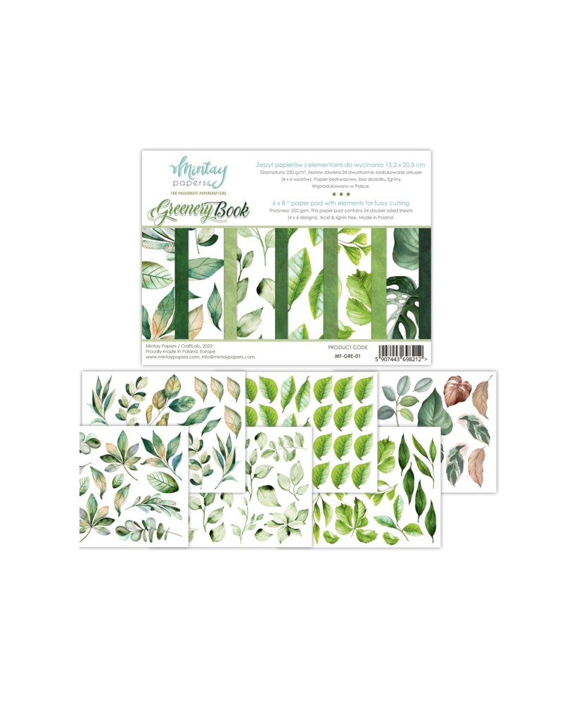 Green - 6 x 8 Book - Elements for Precise Cutting