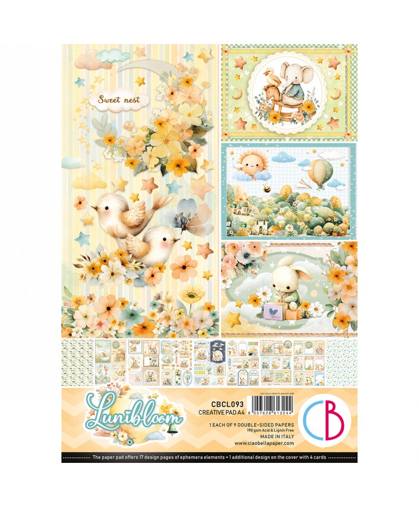 Lunibloom Creative Pad A4 9/Pkg