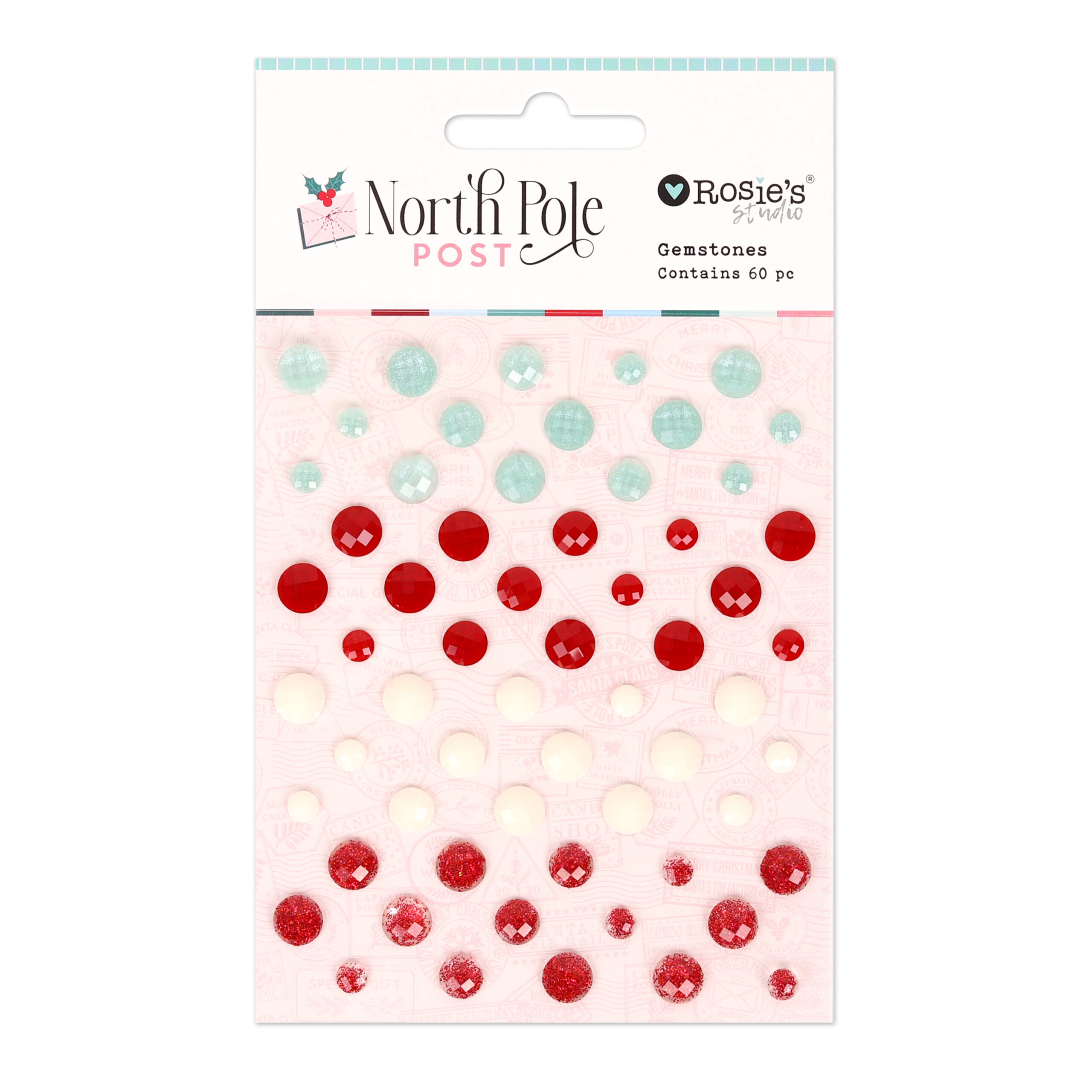 North Pole Post Gemstones 60 Pieces