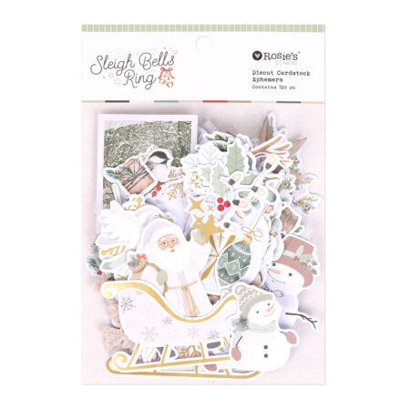 Sleigh Bells Ring Diecut Ephemera 128 Pieces