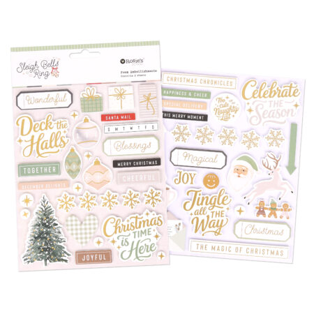 Sleigh Bells Ring Dimensional Foam Stickers