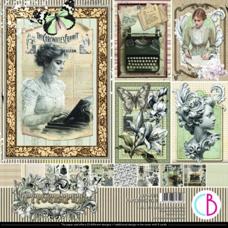 Typographic Paper Pad 12x12 12/Pkg