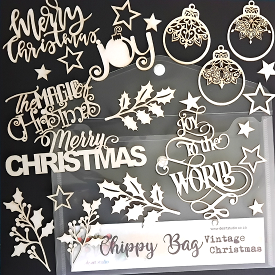 Chippy Bag - Vintage Christmas
