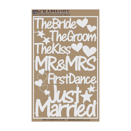 Mr & Mrs - Chipboard